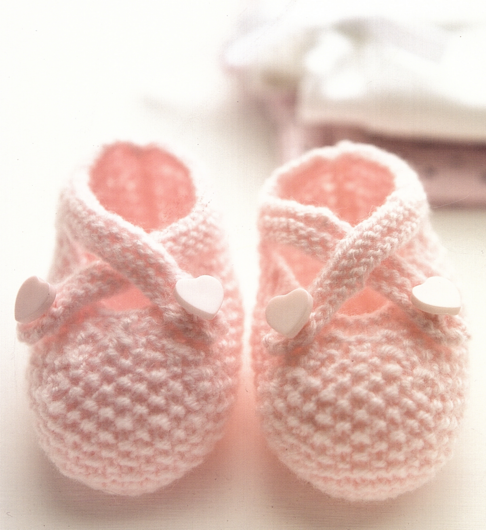 Chaussons bébé tricot rose - Ma Première Valise