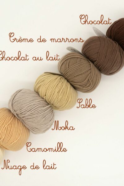 Béguin “Lulu” en pure laine mérinos – Tailles 0-3 mois et 3-6 mois – Nombreux coloris