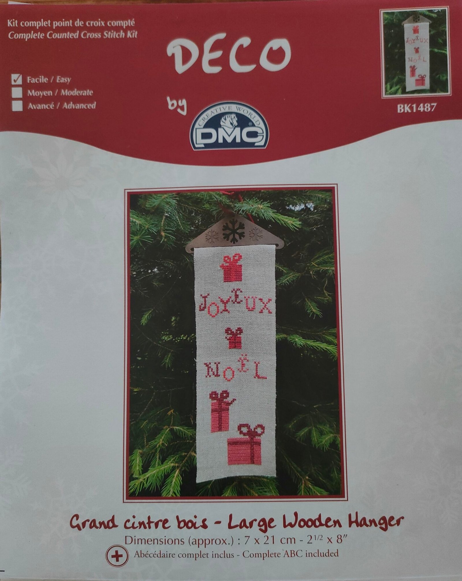 Kit Point De Croix Noël Letistitch - Toile Et Fils Inclus - L8007