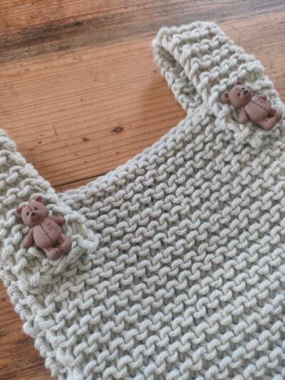 Barboteuse "petit lutin" en coton - différents thèmes - taille naissance à 6 mois – Image 3