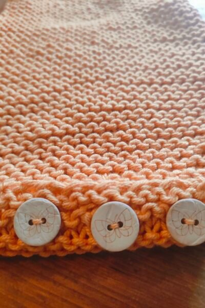 Barboteuse « petit lutin » en coton – taille 0-3 mois – thème « papillon »
