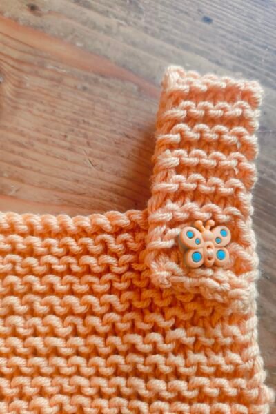 Barboteuse « petit lutin » en coton – taille 0-3 mois – thème « papillon »