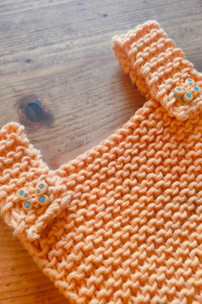 Barboteuse « petit lutin » en coton – taille 0-3 mois – thème « papillon »