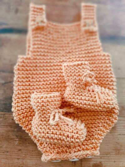 Chaussons montants "petit lutin" (Tailles naissance à 9 mois - aig. n°5) – Image 9
