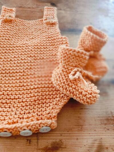 Chaussons montants "petit lutin" (Tailles naissance à 9 mois - aig. n°5) – Image 10