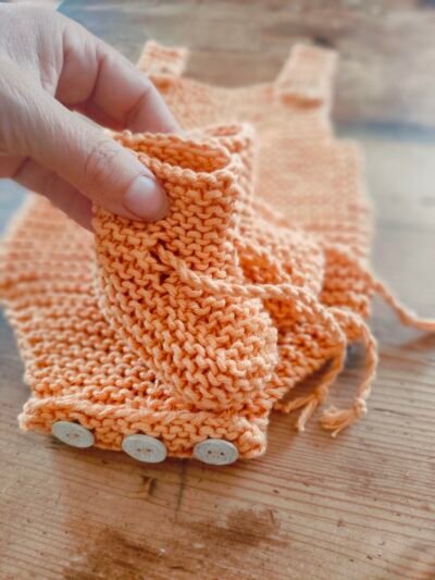 Chaussons montants "petit lutin" (Tailles naissance à 9 mois - aig. n°5) – Image 11