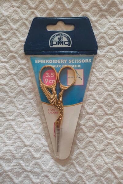 Ciseaux de broderie cigogne dorée DMC