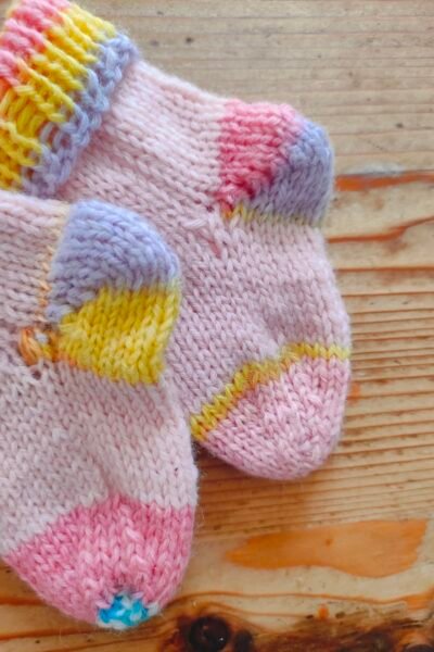 Chaussettes en mérinos (naissance-3 mois)