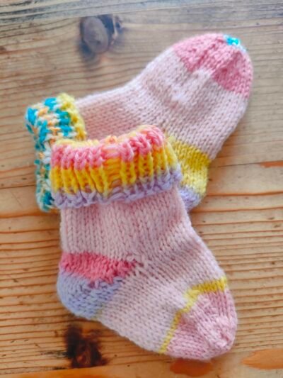 Chaussettes en mérinos (naissance-3 mois) – Image 3