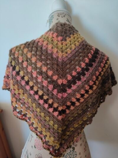 Châle granny en pure laine vierge et polyamide – Image 7