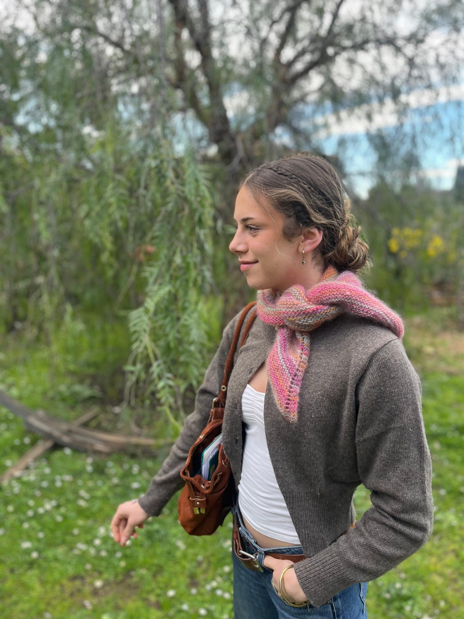 Châle en mohair, soie et mérinos – Image 3