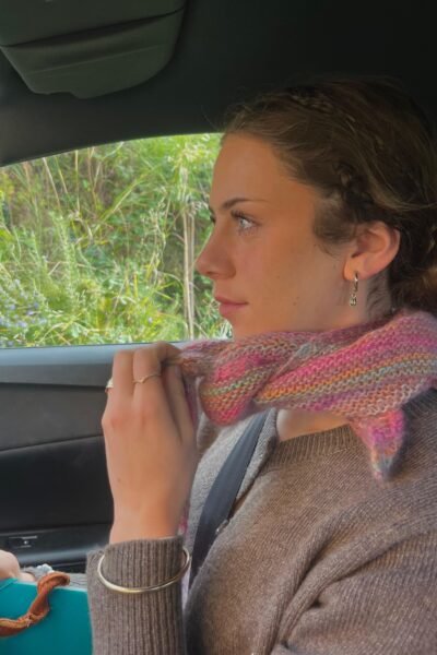 Châle en mohair, soie et mérinos