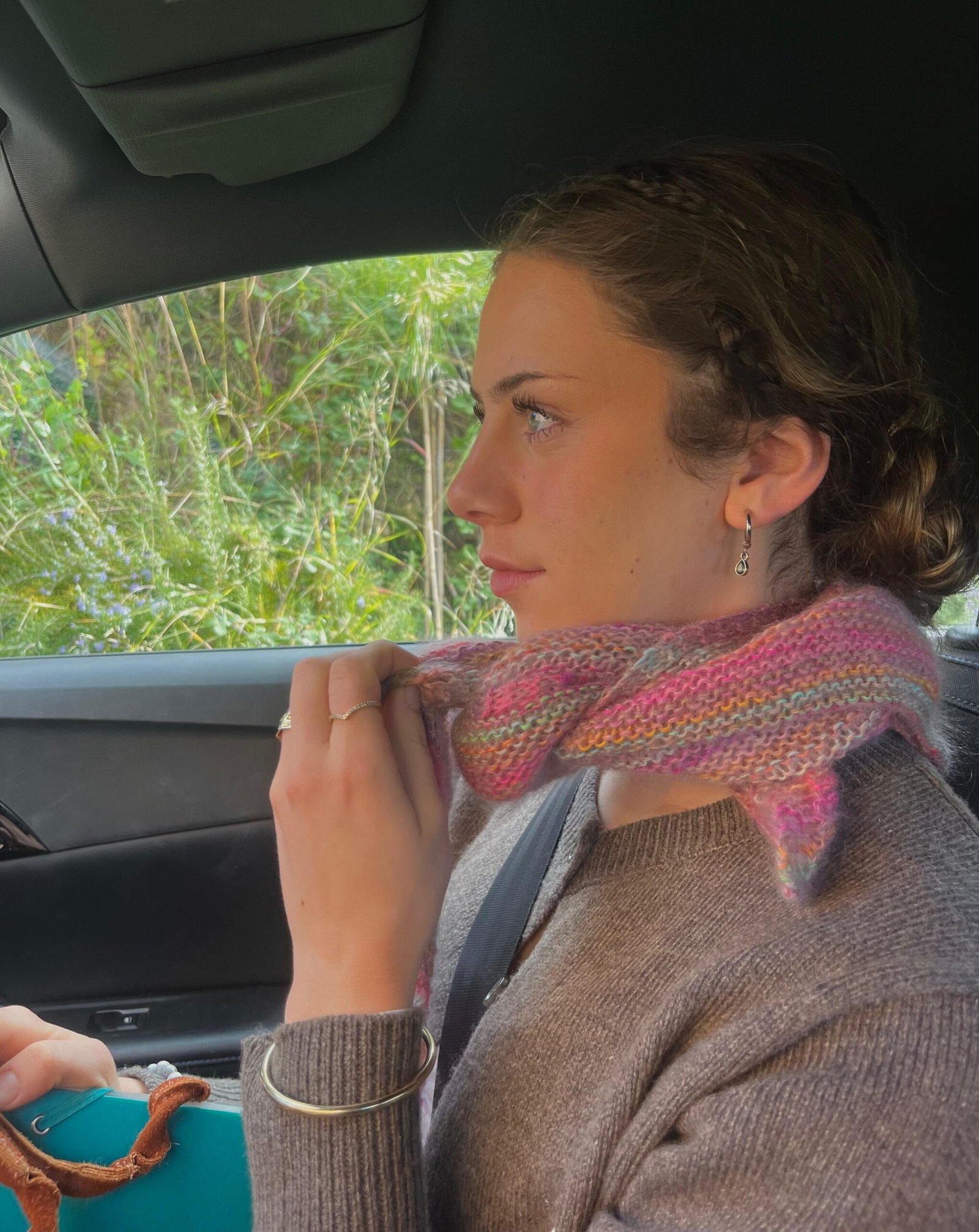 Châle en mohair, soie et mérinos – Image 2