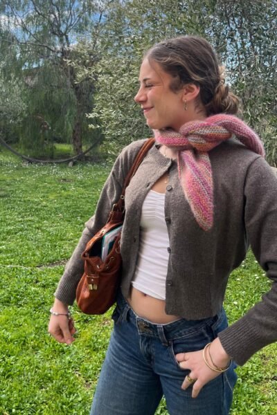 Châle en mohair, soie et mérinos