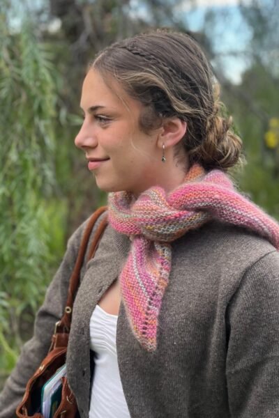 Châle en mohair, soie et mérinos