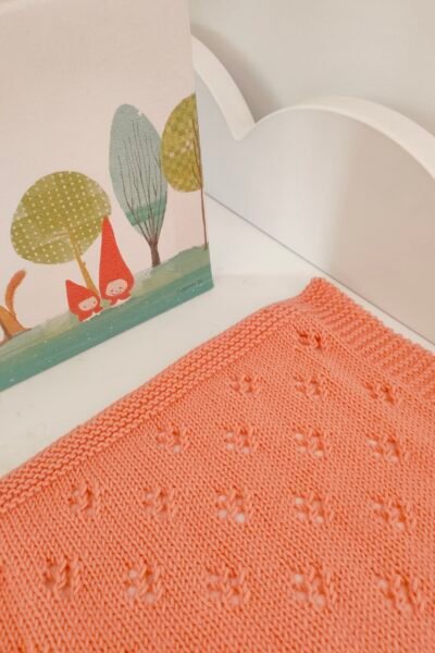 Couverture bébé en laine 100 % mérinos