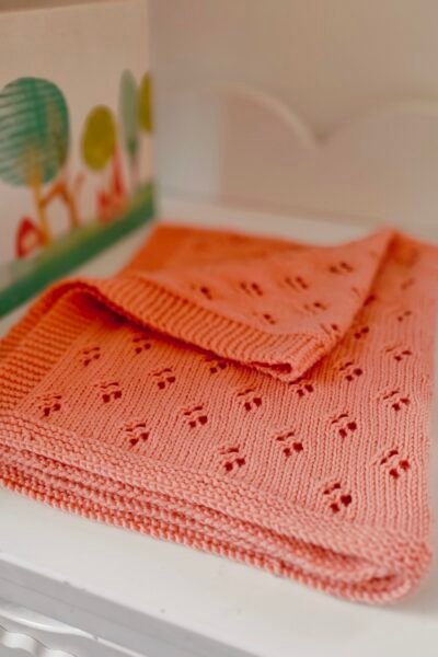 Couverture bébé en laine 100 % mérinos