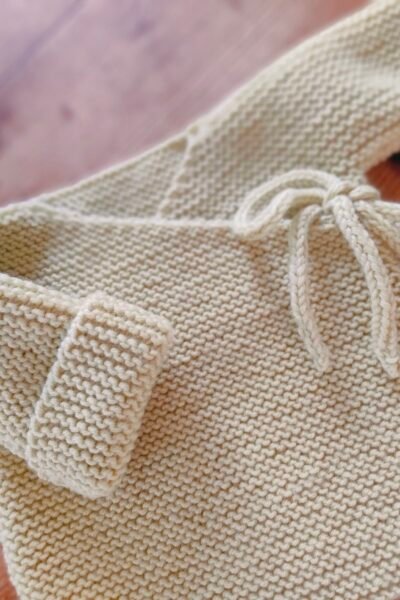 Brassière cache-coeur « Lulu » coloris ananas- taille 0-3 mois