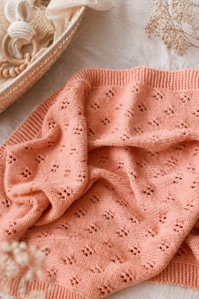 La couverture pour bébé ajourée